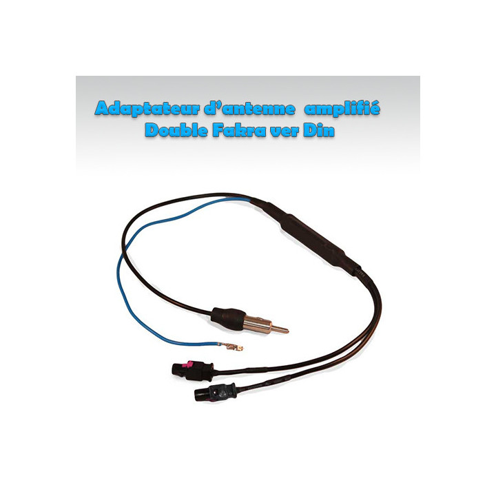 Adaptateur d'antenne Amplifié Double Fakra