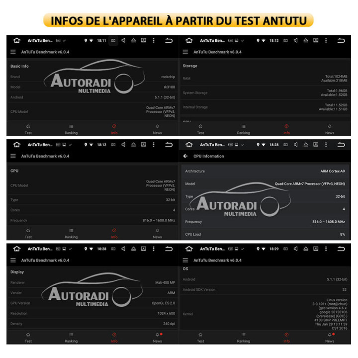 Autoradio Android 5.1