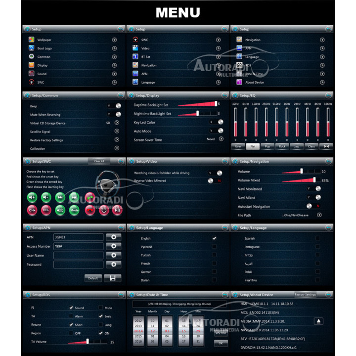 Autoradio Multimédia Pour Opel