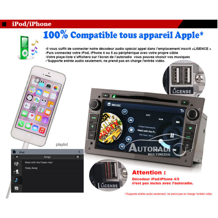 Autoradio Multimédia Pour Opel