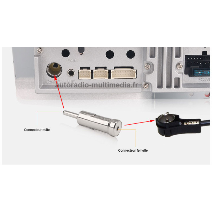 Adaptateur Antenne Radio Mâle/Femelle