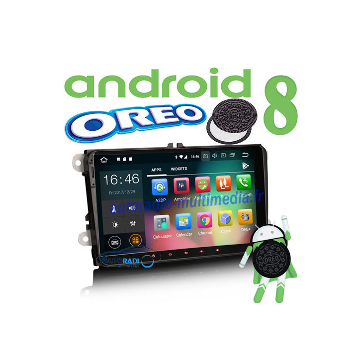 Autoradio multimédia GPS 8-core Android 8.0