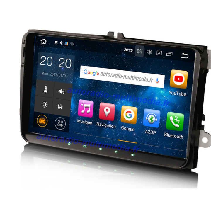 Autoradio multimédia GPS 8-core Android 8.0