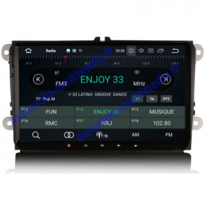 Autoradio multimédia GPS 8-core Android 8.0