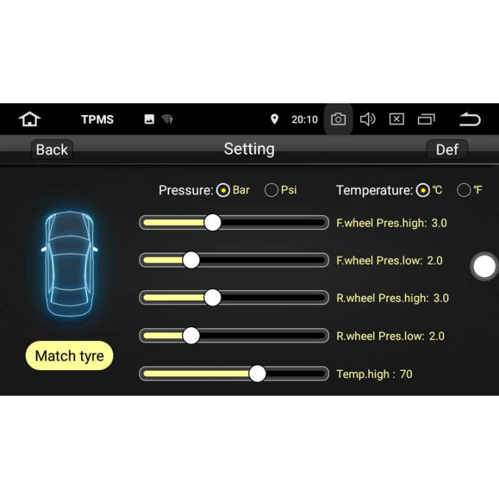 Système de Contrôle de la Pression des Pneus TPMS