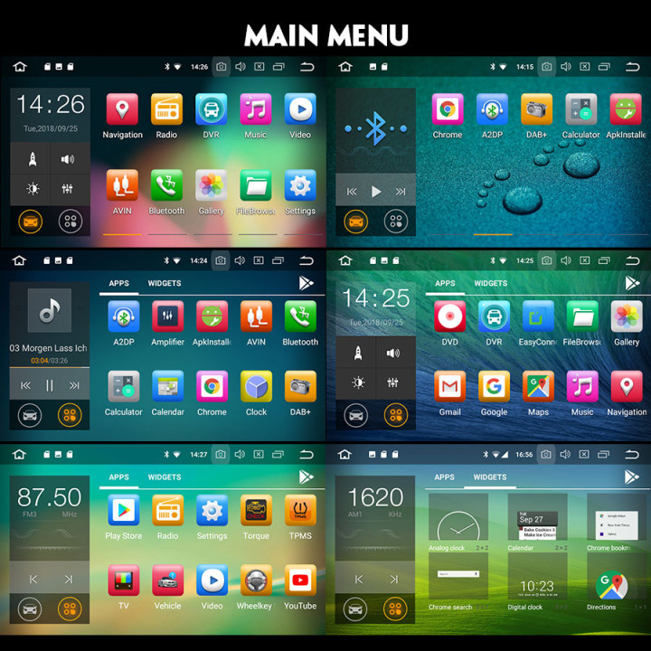 autoradio android 8.1 pour Ford Mondeo  Focus  S-Max  C-Max  Galaxy