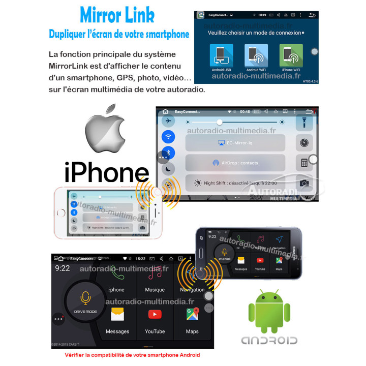 Autoradio Android 8.1 Pour Opel Antara Combo Corsa C et D Meriva Signum Tigra TwinTop Vectra Vivaro