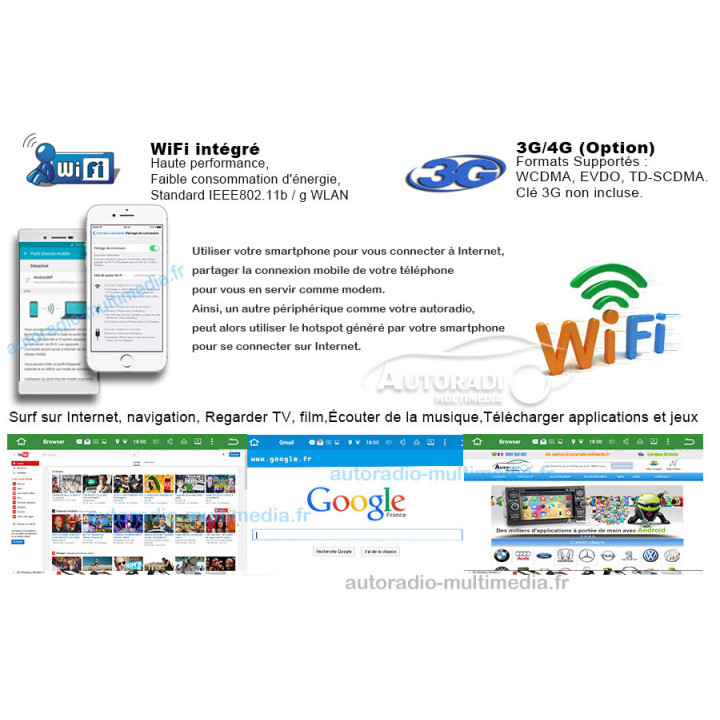 Autoradio Android 8.1 Pour Opel Antara Combo Corsa C et D Meriva Signum Tigra TwinTop Vectra Vivaro