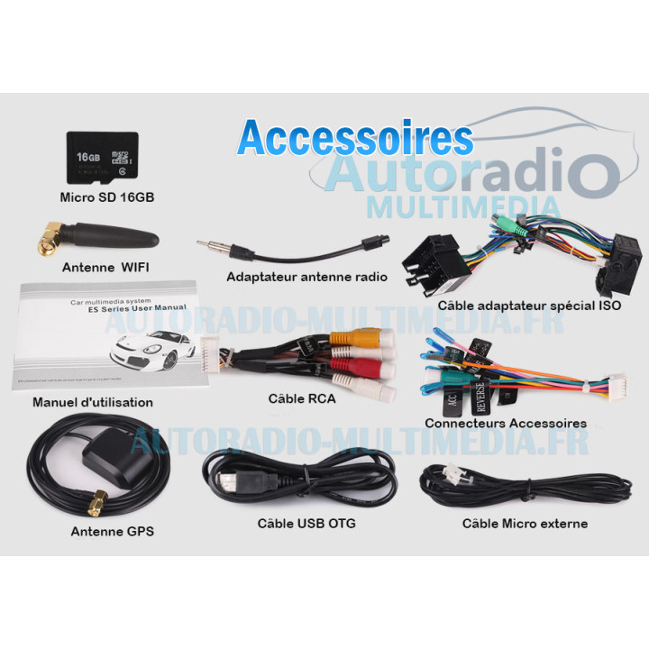 Autoradio Android 8.1 Pour Opel Antara Combo Corsa C et D Meriva Signum Tigra TwinTop Vectra Vivaro
