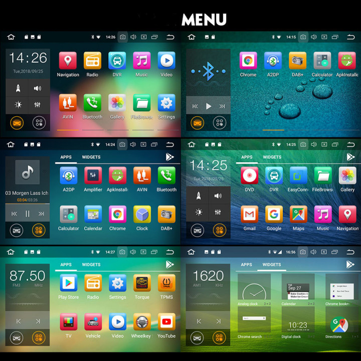 Autoradio Android 8.1  Opel Antara Combo Corsa C et D Meriva Signum Tigra TwinTop Vectra Vivaro