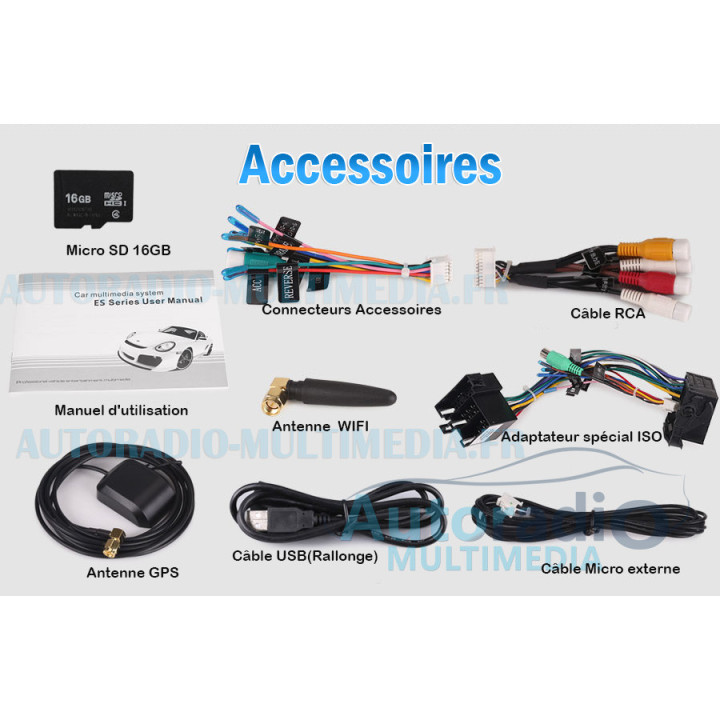 Autoradio Android 8.1  Opel Antara Combo Corsa C et D Meriva Signum Tigra TwinTop Vectra Vivaro