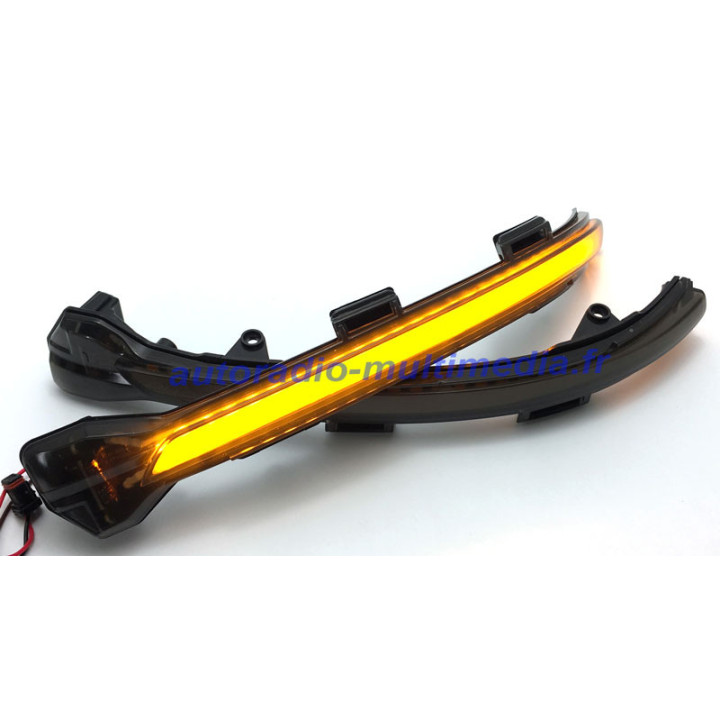Clignotant Led Dynamique, Defilant pour volkswagen (Noir)