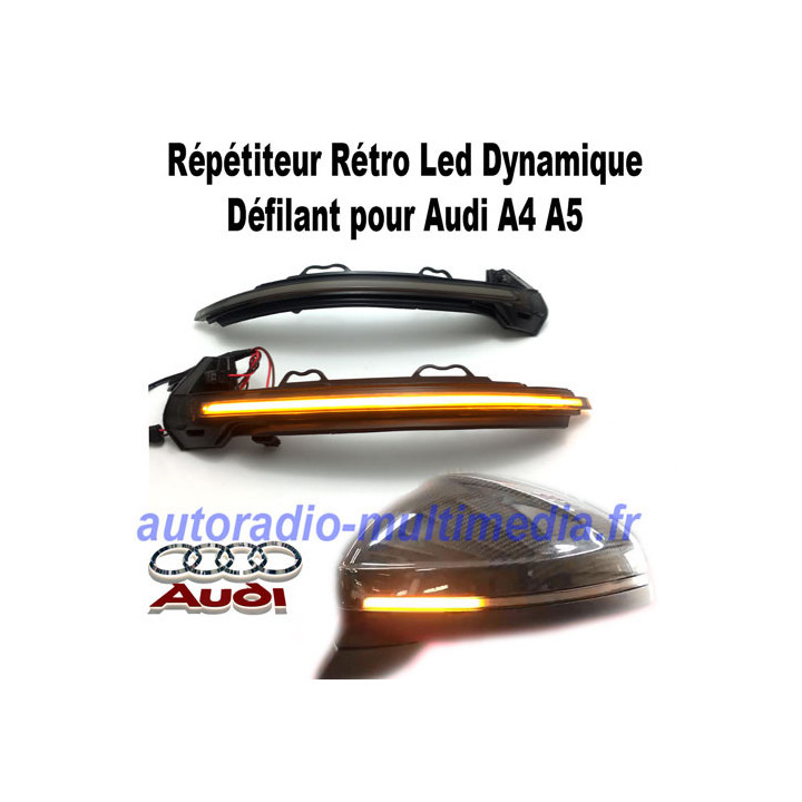 Clignotant Led Dynamique, Defilant pour Audi A4, A5