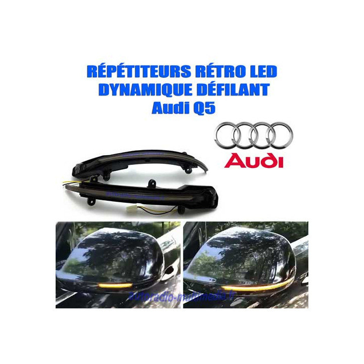 Clignotant Dynamique, Defilant pour Audi  Q5, Q7