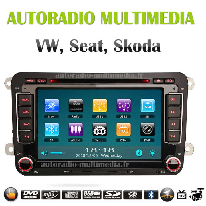 autoradio multimedia VW PASSAT CC  PASSAT  Golf 5 Golf 6  Tiguan  Touran  EOS Jetta  Caddy  Sharan