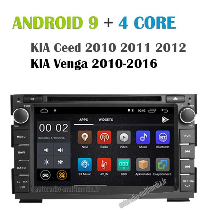 autoradio multimedia android gps  KIA CEED ET VENGA 2010 2011 2012 2013 2014 2015 2016