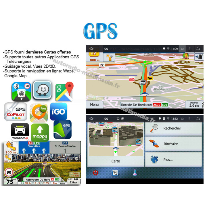 Autoradio Android 10  pour BMW série 3  E90 E91 E92 E93 M3