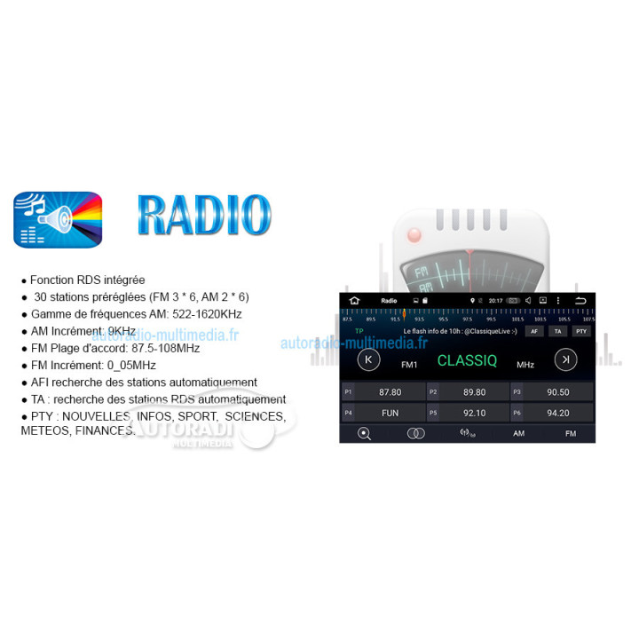 Autoradio Android 10  pour BMW série 3  E90 E91 E92 E93 M3