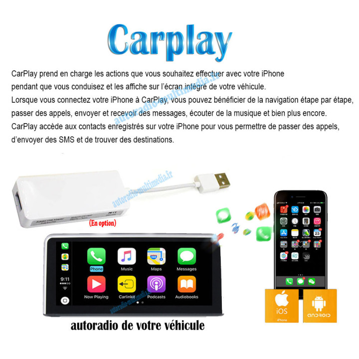 Autoradio Android 10  pour BMW série 3  E90 E91 E92 E93 M3