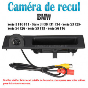Caméra de recul HD  poignée de coffre Pour BMW F10 F11  F30 F31 F34 F25 F26 F15 F16