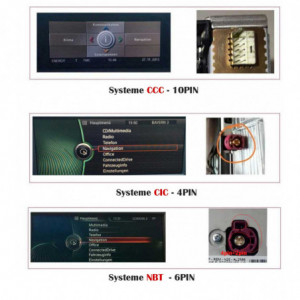 autoradio BMW  Série 3 E90 E91 E92 E93 Série 5 E60 E61 Série 6 E63 E64