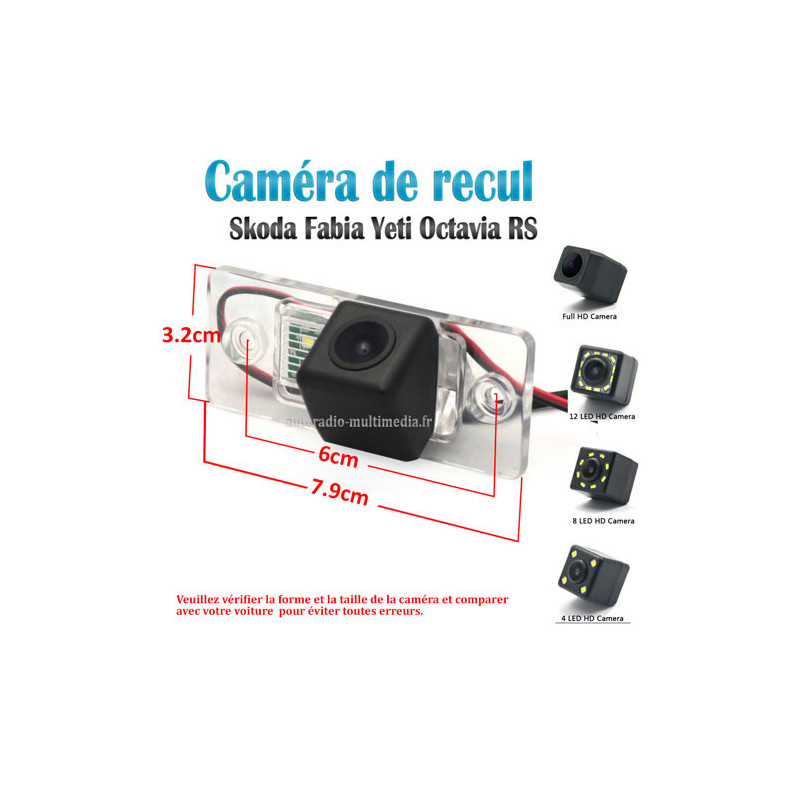 Caméra de recul pour Skoda Fabia  YETI Octavia RS