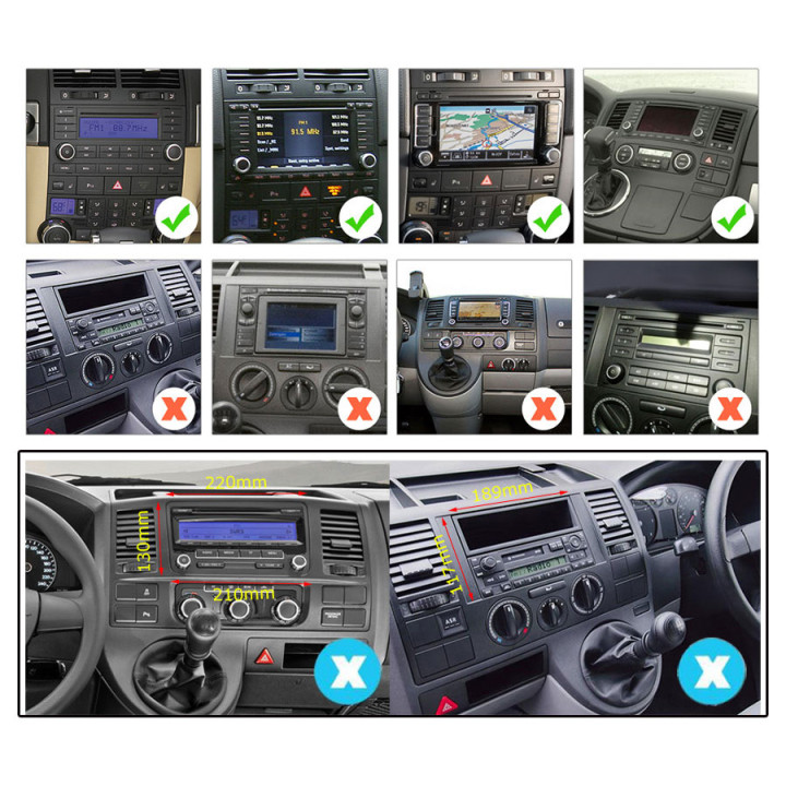 Autoradio Android Multimédia pour VW T5, Touareg,....