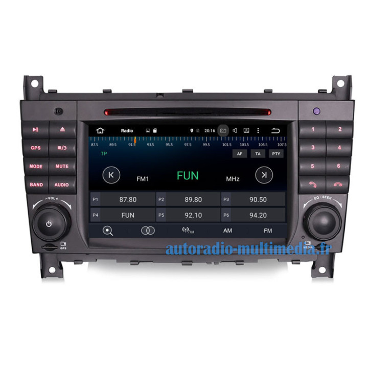 Autoradio Mercedes Classe C W203, CLC, CLK W209 - CarPlay