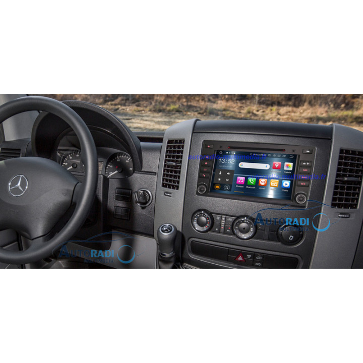 Autoradio Android 15 processeur octa-core  Mercedes classe A classe B Vito Viano sprinter Carplay intégré