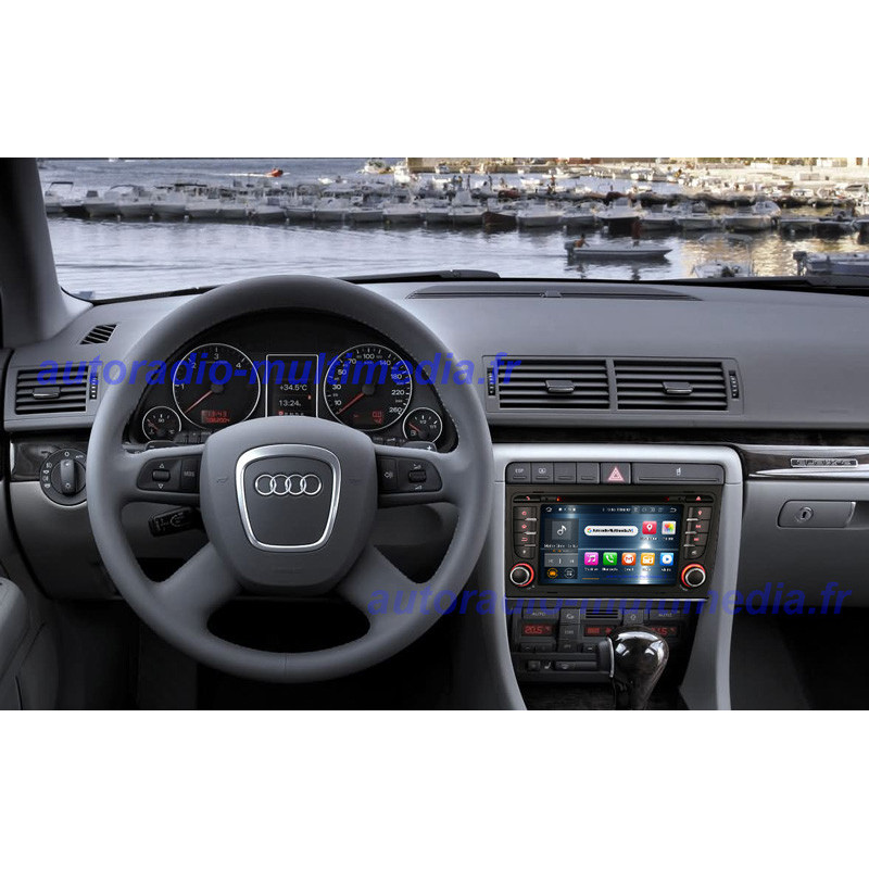 Autoradio GPS tactile Bluetooth Android & Apple Carplay Audi A4, S4, RS4 +  caméra de recul