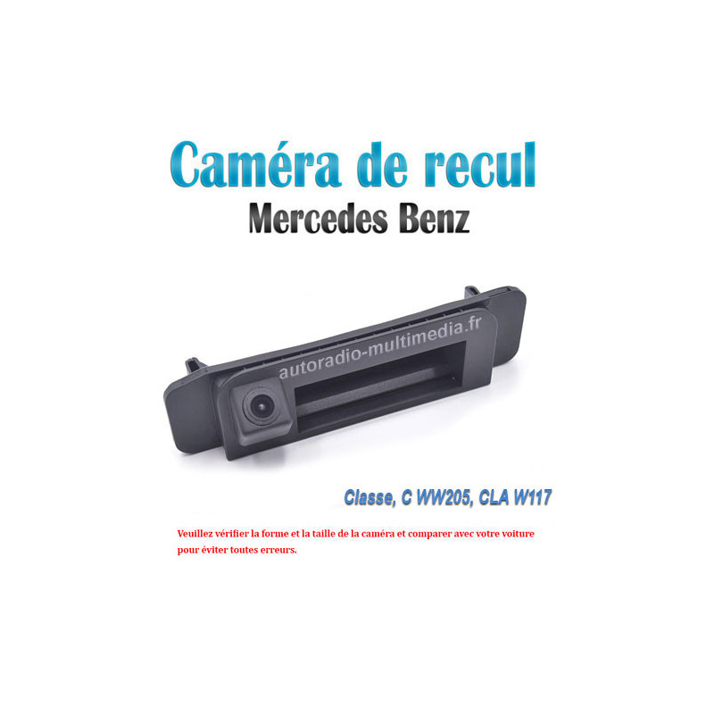 Caméra de recul poignée de coffre Mercedes Classe C W205, CLA W117
