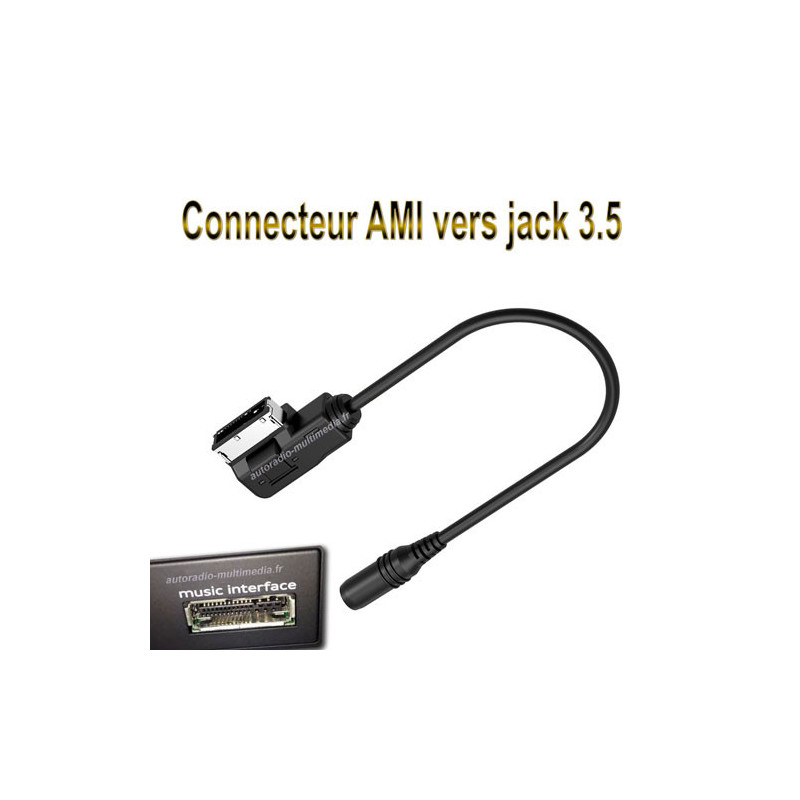 Câble AMI vers jack femelle 3.5. Mercedes, Audi, Volkswagen