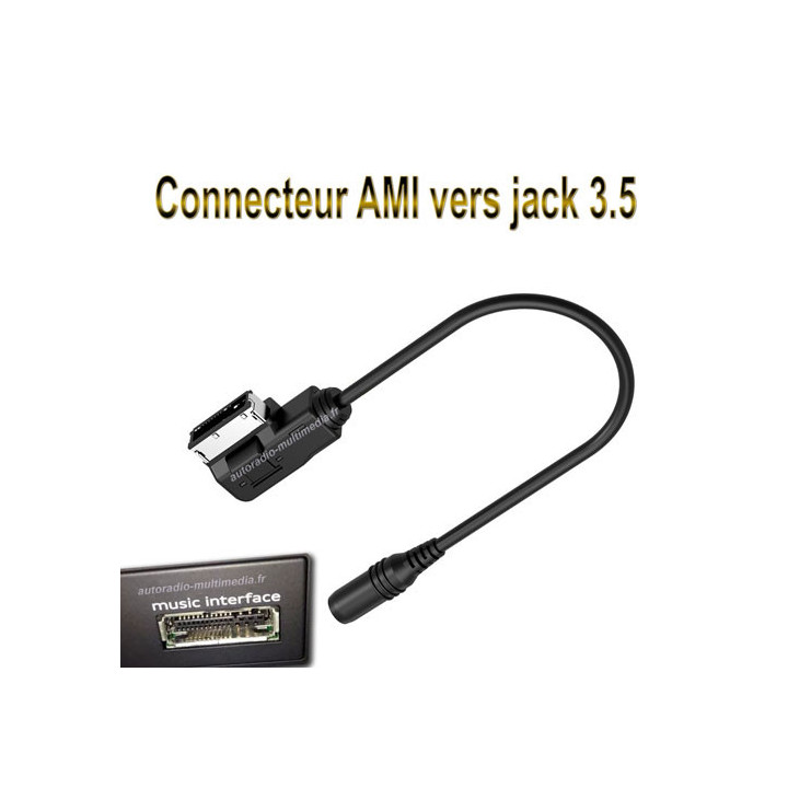 Câble AMI vers jack femelle 3.5. Mercedes, Audi, Volkswagen