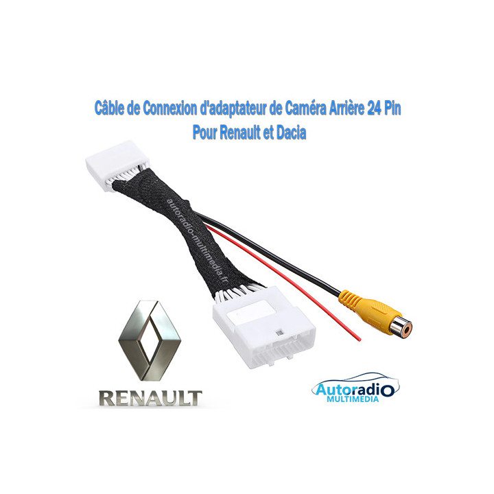 Adaptateur 24 Broches pour Caméra de Recul Renault, Dacia, Opel