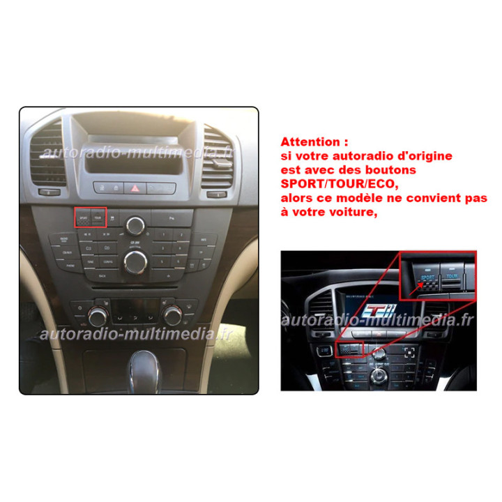 Autoradio Android 10 pour Opel Insignia