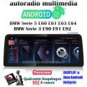 autoradio multimédia android 12 pour série 5 et 3  e60 e63 e64 e90 e92 e93