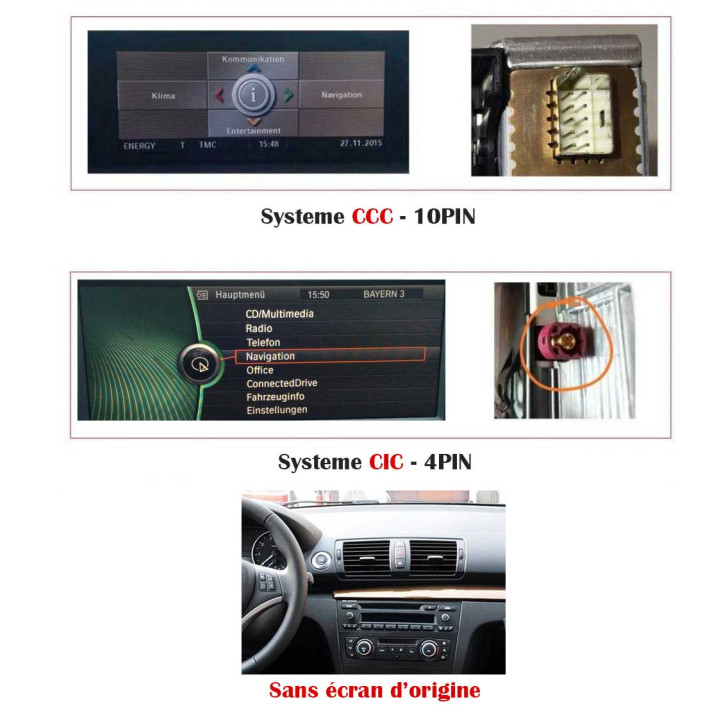 Autoradio BMW Série 1  - CarPlay & Android Auto