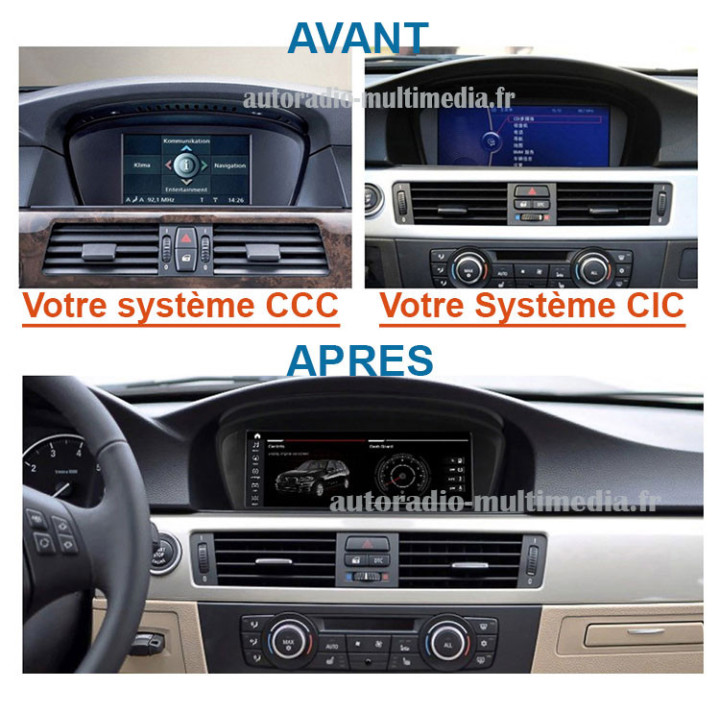 Autoradio BMW Série 3/5/6 - Écran 8,8'' - CarPlay & Android Auto