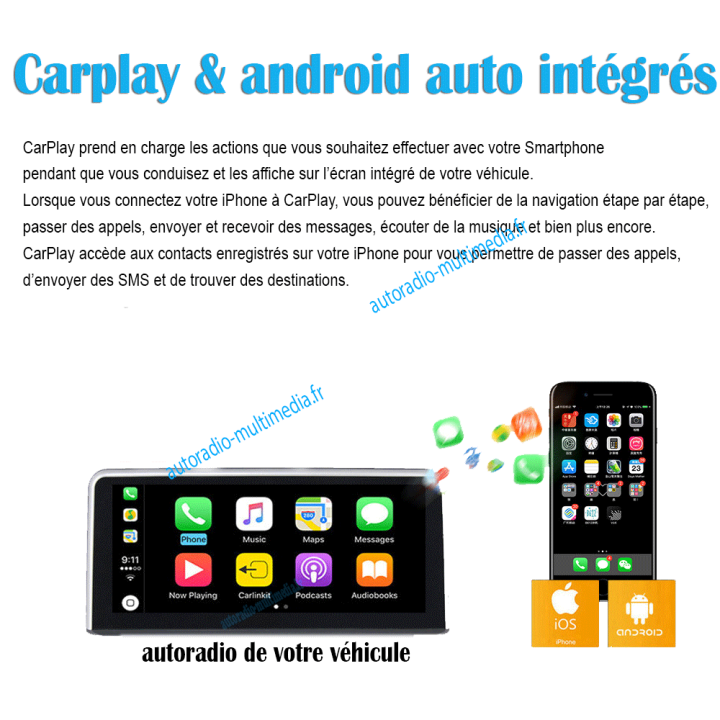 Autoradio BMW Série 5 E39 - CarPlay & Android Auto