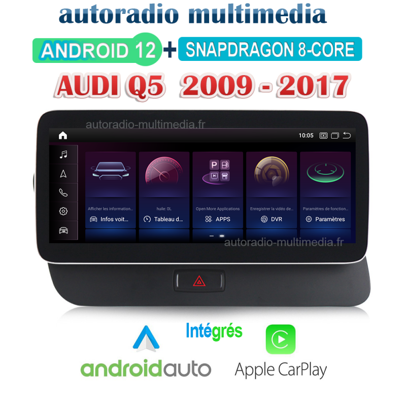 autoradio multimedia ecran gps pour audi Q5 2009 2010 2011 2012 2013 2014 2015 2016 2017 2018 2019