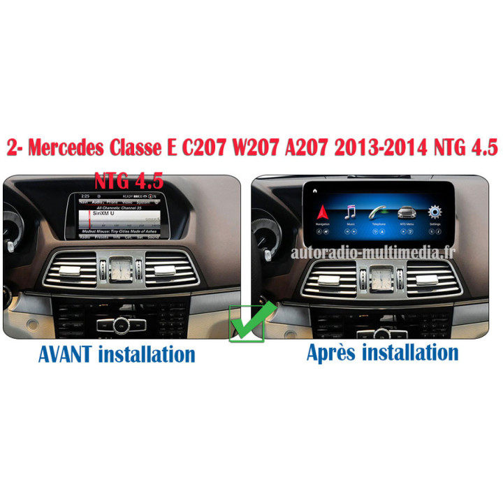 autoradio multimedia Mercedes Classe E A207 C207 W207  Android 15