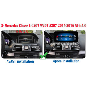 autoradio multimedia android 12 Mercedes Classe E A207 C207 W207