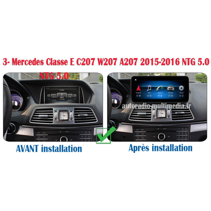 autoradio multimedia Mercedes Classe E A207 C207 W207  Android 15