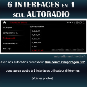 Autoradio multimédia Android pour BMW F10 F11 de 2011 à 2017