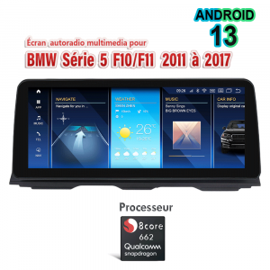 Autoradio multimédia Android pour BMW F10 F11 2011 2012 2013 2014 2015 2016 2017 12 pouces