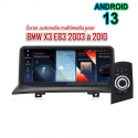 Ecran Multimédia Android 13 pour BMW X3 e83 de 2003 à 2010