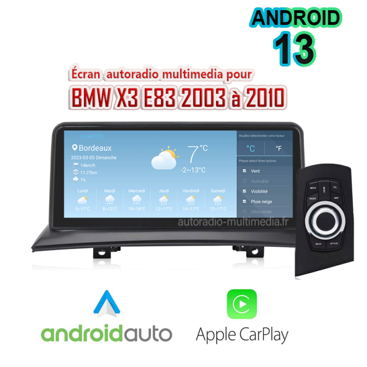 Ecran Multimédia Android pour BMW X3 e83
