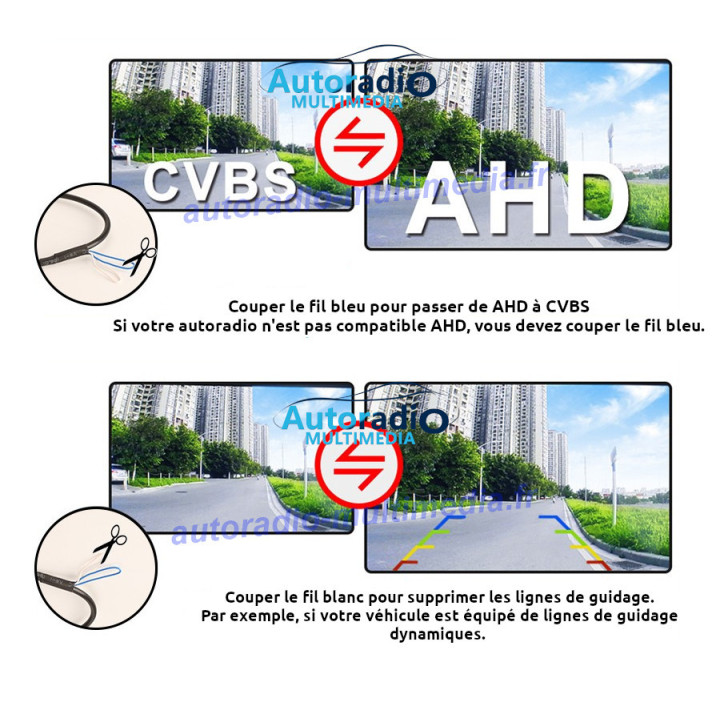 Caméra de recul HD poignée de coffre Volkswagen et Audi