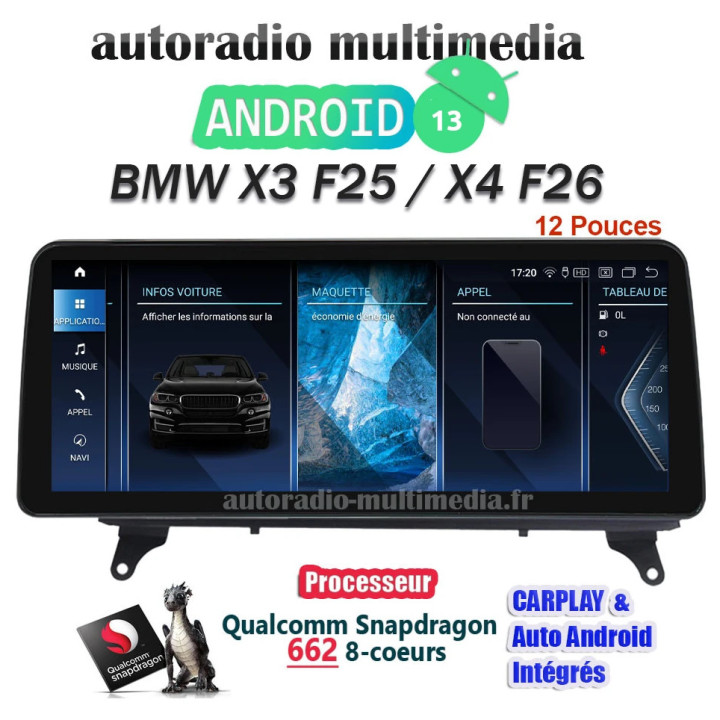 Ecran Android Multimedia pour BMW X3 / X4