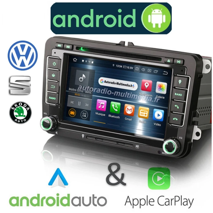 Autoradio VW Seat Skoda 7 pouces - CarPlay & Android Auto